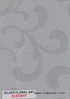 Silver Floral Art-Elegant